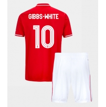 Nottingham Forest Morgan Gibbs-White #10 Hjemmebanetrøje Børn 2025-26 Kortærmet (+ Korte bukser)
