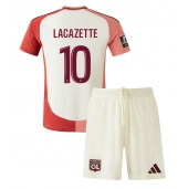 Olympique Lyonnais Alexandre Lacazette #10 Tredjetrøje Børn 2024-25 Kortærmet (+ Korte bukser)