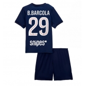 Paris Saint-Germain Bradley Barcola #29 Hjemmebanetrøje Børn 2025-26 Kortærmet (+ Korte bukser)