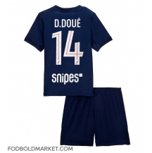 Paris Saint-Germain Desire Doue #14 Hjemmebanetrøje Børn 2025-26 Kortærmet (+ Korte bukser)