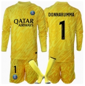 Paris Saint-Germain Gianluigi Donnarumma #1 Målmand Tredjetrøje Børn 2024-25 Langærmet (+ Korte bukser)