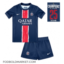 Paris Saint-Germain Hjemmebanetrøje Børn 2024-25 UCL Champions Kortærmet (+ Korte bukser)