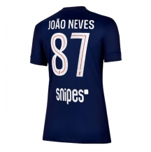 Paris Saint-Germain Joao Neves #87 Hjemmebanetrøje Dame 2025-26 Kortærmet