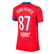 Paris Saint-Germain Joao Neves #87 Tredjetrøje Dame 2025-26 Kortærmet