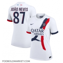 Paris Saint-Germain Joao Neves #87 Udebanetrøje Dame 2024-25 Kortærmet