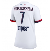 Paris Saint-Germain Khvicha Kvaratskhelia #7 Udebanetrøje Dame 2025-26 Kortærmet