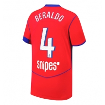 Paris Saint-Germain Lucas Beraldo #4 Tredjetrøje 2025-26 Kortærmet