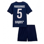 Paris Saint-Germain Marquinhos #5 Hjemmebanetrøje Børn 2025-26 Kortærmet (+ Korte bukser)