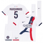 Paris Saint-Germain Marquinhos #5 Udebanetrøje Børn 2025-26 Kortærmet (+ Korte bukser)
