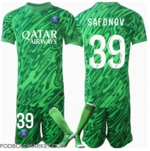 Paris Saint-Germain Matvei Safonov #39 Målmand Hjemmebanetrøje Børn 2024-25 Kortærmet (+ Korte bukser)