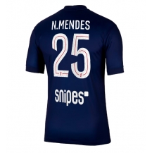 Paris Saint-Germain Nuno Mendes #25 Hjemmebanetrøje 2025-26 Kortærmet