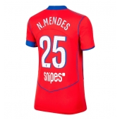 Paris Saint-Germain Nuno Mendes #25 Tredjetrøje Dame 2025-26 Kortærmet