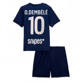 Paris Saint-Germain Ousmane Dembele #10 Hjemmebanetrøje Børn 2025-26 Kortærmet (+ Korte bukser)