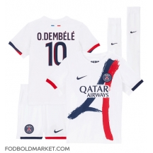 Paris Saint-Germain Ousmane Dembele #10 Udebanetrøje Børn 2024-25 Kortærmet (+ Korte bukser)