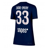 Paris Saint-Germain Warren Zaire-Emery #33 Hjemmebanetrøje Dame 2025-26 Kortærmet