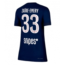 Paris Saint-Germain Warren Zaire-Emery #33 Hjemmebanetrøje Dame 2025-26 Kortærmet
