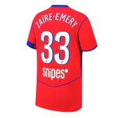 Paris Saint-Germain Warren Zaire-Emery #33 Tredjetrøje 2025-26 Kortærmet