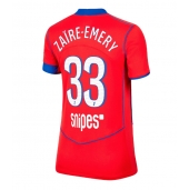 Paris Saint-Germain Warren Zaire-Emery #33 Tredjetrøje Dame 2025-26 Kortærmet