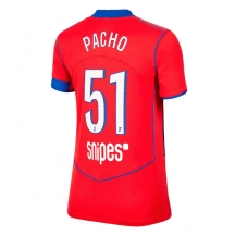 Paris Saint-Germain Willian Pacho #51 Tredjetrøje Dame 2025-26 Kortærmet