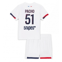 Paris Saint-Germain Willian Pacho #51 Udebanetrøje Børn 2025-26 Kortærmet (+ Korte bukser)