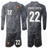 Portugal Diogo Costa #22 Målmand Udebanetrøje Børn EM 2024 Langærmet (+ Korte bukser)