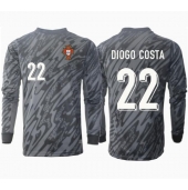 Portugal Diogo Costa #22 Målmand Udebanetrøje EM 2024 Langærmet