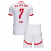 RB Leipzig Antonio Nusa #7 Hjemmebanetrøje Børn 2024-25 Kortærmet (+ Korte bukser)