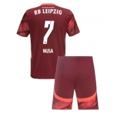 RB Leipzig Antonio Nusa #7 Udebanetrøje Børn 2024-25 Kortærmet (+ Korte bukser)