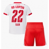 RB Leipzig David Raum #22 Hjemmebanetrøje Børn 2025-26 Kortærmet (+ Korte bukser)
