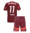 RB Leipzig Lois Openda #11 Udebanetrøje Børn 2024-25 Kortærmet (+ Korte bukser)