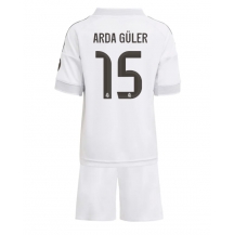 Real Madrid Arda Guler #15 Hjemmebanetrøje Børn 2025-26 Kortærmet (+ Korte bukser)