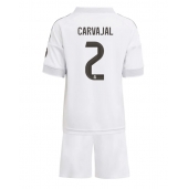 Real Madrid Daniel Carvajal #2 Hjemmebanetrøje Børn 2025-26 Kortærmet (+ Korte bukser)