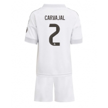 Real Madrid Daniel Carvajal #2 Hjemmebanetrøje Børn 2025-26 Kortærmet (+ Korte bukser)