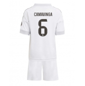 Real Madrid Eduardo Camavinga #6 Hjemmebanetrøje Børn 2025-26 Kortærmet (+ Korte bukser)