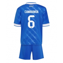 Real Madrid Eduardo Camavinga #6 Tredjetrøje Børn 2025-26 Kortærmet (+ Korte bukser)