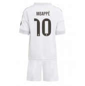 Real Madrid Kylian Mbappe #10 Hjemmebanetrøje Børn 2025-26 Kortærmet (+ Korte bukser)