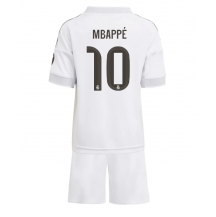 Real Madrid Kylian Mbappe #10 Hjemmebanetrøje Børn 2025-26 Kortærmet (+ Korte bukser)