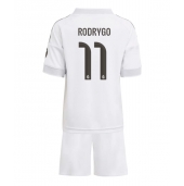 Real Madrid Rodrygo Goes #11 Hjemmebanetrøje Børn 2025-26 Kortærmet (+ Korte bukser)