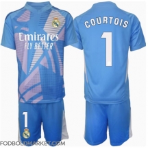 Real Madrid Thibaut Courtois #1 Målmand Hjemmebanetrøje Børn 2024-25 Kortærmet (+ Korte bukser)
