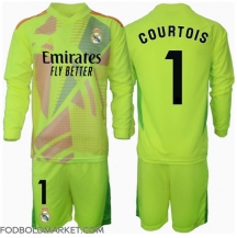Real Madrid Thibaut Courtois #1 Målmand Tredjetrøje Børn 2024-25 Langærmet (+ Korte bukser)