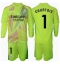 Real Madrid Thibaut Courtois #1 Målmand Tredjetrøje Børn 2024-25 Langærmet (+ Korte bukser)