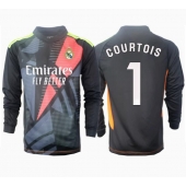 Real Madrid Thibaut Courtois #1 Målmand Udebanetrøje 2024-25 Langærmet