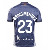 Real Sociedad Brais Mendez #23 Udebanetrøje 2025-26 Kortærmet