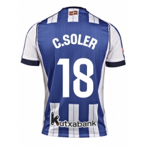Real Sociedad Carlos Soler #18 Hjemmebanetrøje 2025-26 Kortærmet