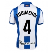 Real Sociedad Martin Zubimendi #4 Hjemmebanetrøje 2024-25 Kortærmet