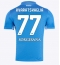 SSC Napoli Khvicha Kvaratskhelia #77 Hjemmebanetrøje 2024-25 Kortærmet