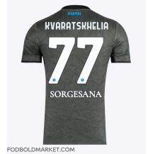 SSC Napoli Khvicha Kvaratskhelia #77 Tredjetrøje 2024-25 Kortærmet