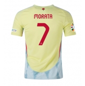 Spanien Alvaro Morata #7 Udebanetrøje EM 2024 Kortærmet