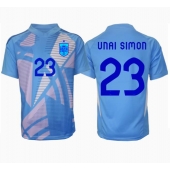 Spanien Unai Simon #23 Målmand Hjemmebanetrøje EM 2024 Kortærmet