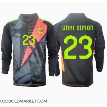 Spanien Unai Simon #23 Målmand Udebanetrøje EM 2024 Langærmet